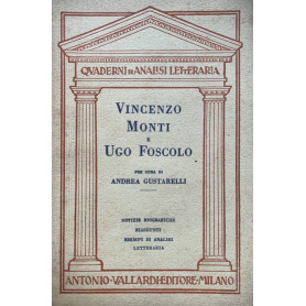 Vincenzo Monti e Ugo FoscoloLibrisaggi