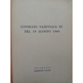 Consiglio Nazionale DC del 19 Agosto 1960