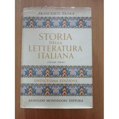 Storia della letteratura italiana Vol. III