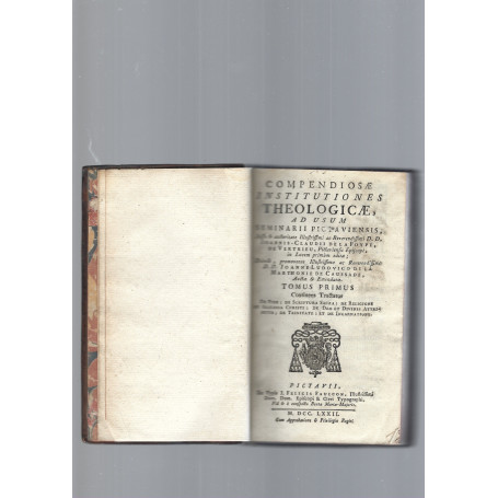 COMPENDIOSAE INSTITUTIONES THEOLOGICAE TOMO 1