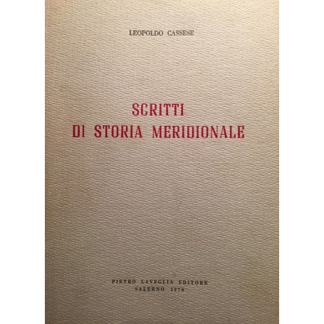 Scritti di storia meridionale