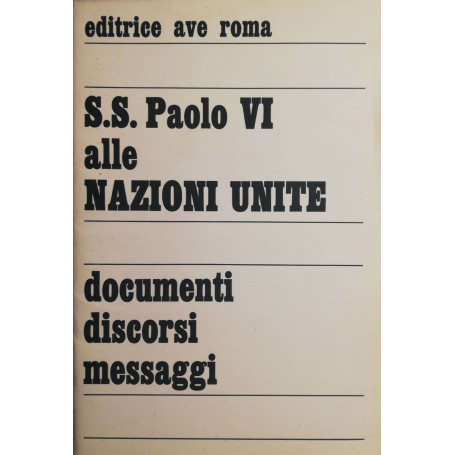 SS. Paolo VI alle Nazioni Unite