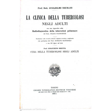 La clinica della tubercolosi negli adulti