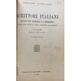 Scrittori italiani. Volume III