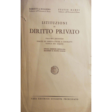 Istituzioni di Diritto Privato