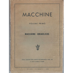 Macchine idrauliche - Volume primo