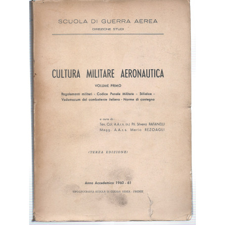 Cultura militare aeronautica - Volume primo