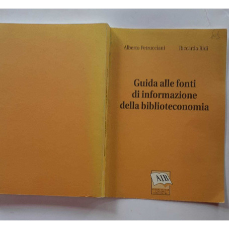 Guida alle fonti di informazione della biblioteconomia