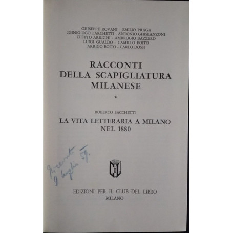 Racconti della scapigliatura milanese