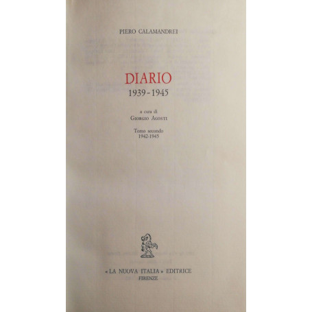 Diario 1939-1945 Tomo I e II