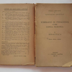 Sommario di pedagogia come scienza filosofica. Didattica Volume II