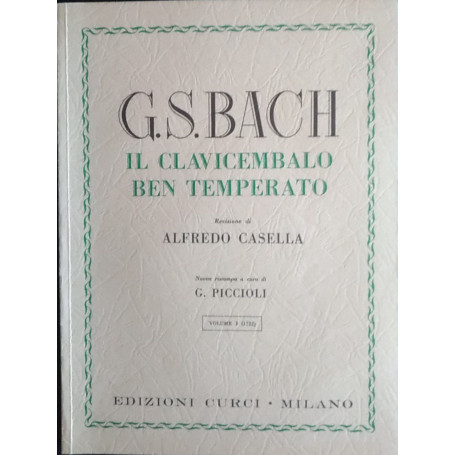 il Clavicembalo ben temperato Vol 1 - revisione di Alfredo Casella
