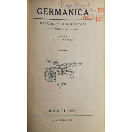 Germanica: raccolta di narratori