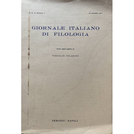 Giornale italiano di filologia