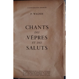 Chants des vepres et des saluts