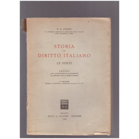 Storia del diritto italiano. Le FontiLibrisaggi