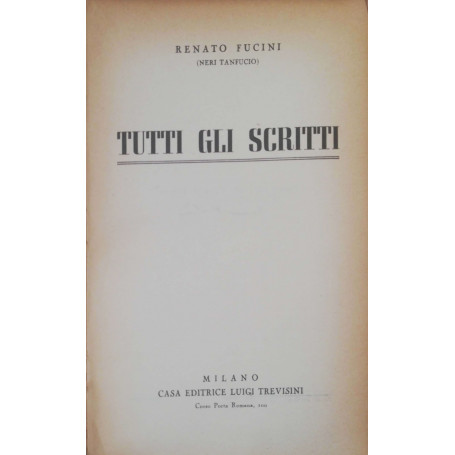 Tutti gli scritti