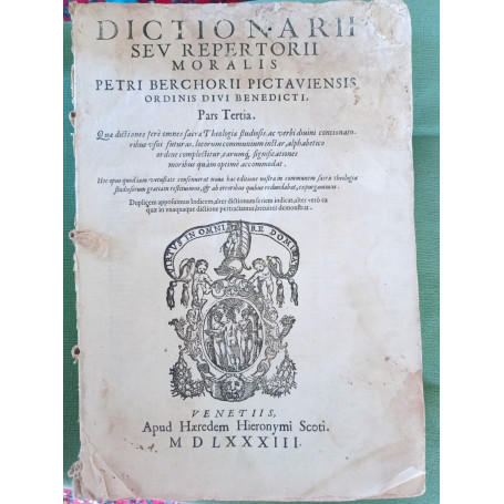 DICTIONARII SEV REPERTORII MORALIS (PARS TERTIA)