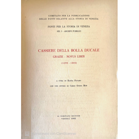 Cassiere della bolla ducale grazie-novus liber