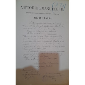 Raccolta di Decreti per Lugi Marcialis con firme di Vittorio Emanuele Giolitti Crispi Depretis Bonomi Nitti Boselli eccLibrisaggi