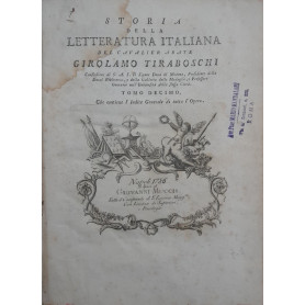 Storia della letteratura italiana (tomo X)