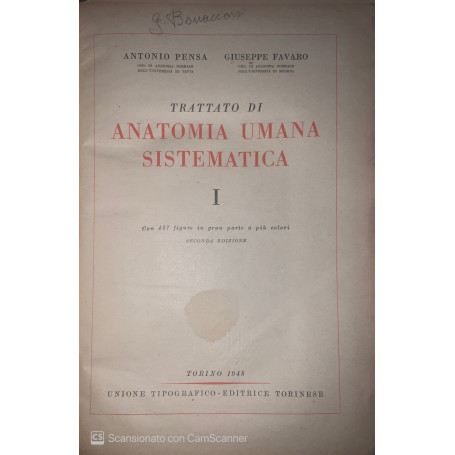 Trattato di anatomia umana sistematica 1