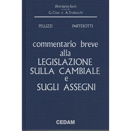 Commentario breve alla legislazione sulla cambiale e gli assegni