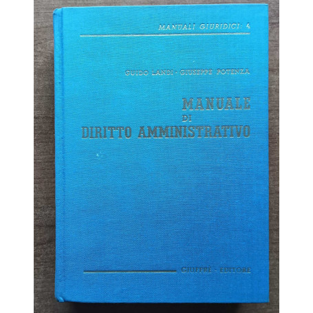 Manuale di diritto amministrativo