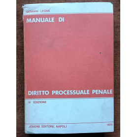 MANUALE DI DIRITTO PROCESSUALE PENALE