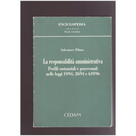 La responsabilità amministrativa Profili sostanziali e processuali nelle leggi 19/94 20/94 e 639/96