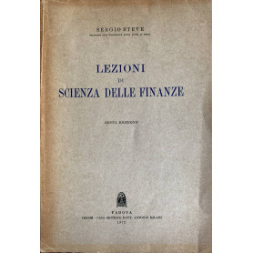 Lezioni di scienza delle finanze