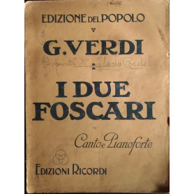 I due Foscari. Canto e pianoforteLibrisaggi