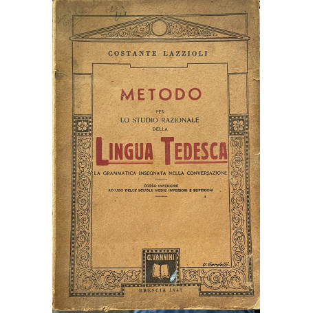 Metodo per lo studio razionale della lingua tedesca
