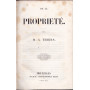De la proprieté