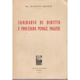 Sommario di diritto e procedura penale inglese