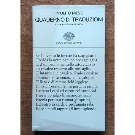 quaderno di traduzioni