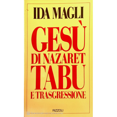 Gesù di Nazaret tabù a trasgressione
