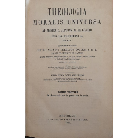 Theologia moralis universa (tomus tertius)