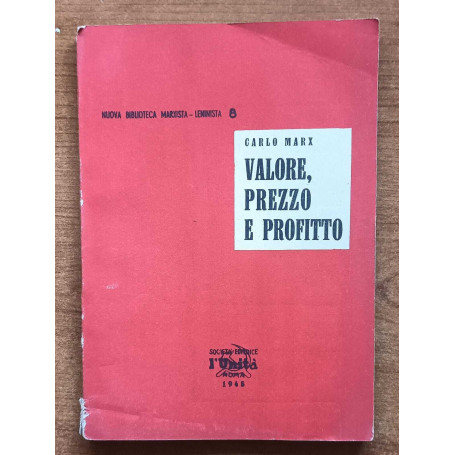 Valore prezzo e profitto