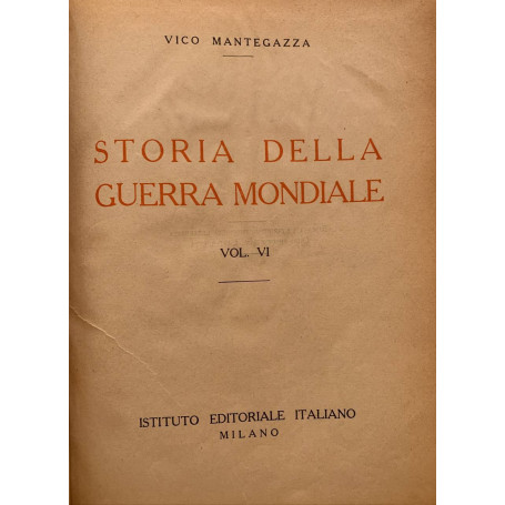 Storia della guerra mondiale. Volume VI