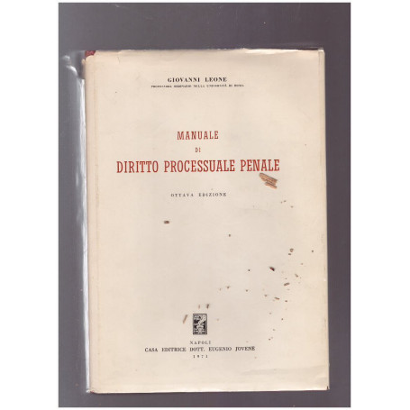 Manuale di diritto processuale penale