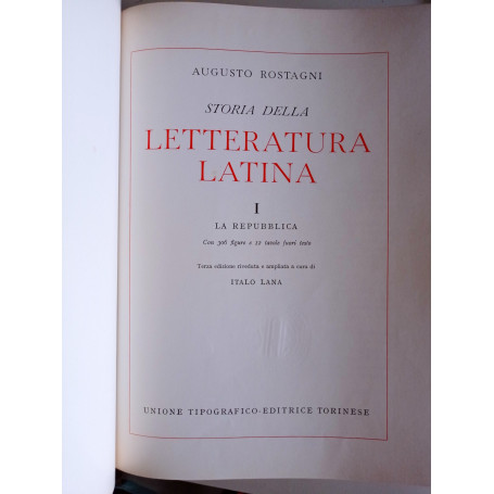 Storia della letteratura latina 1