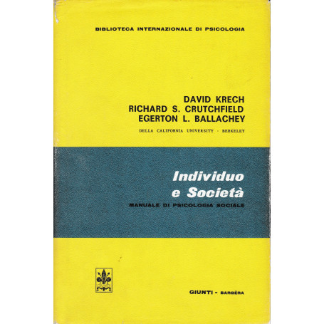 Individuo e società. Manuale di psicologia sociale