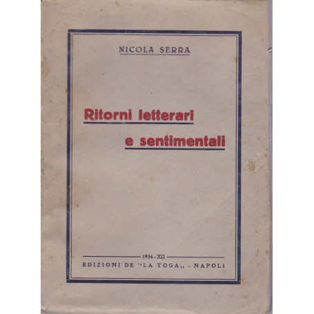 Ritorni letterari e sentimentali