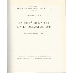 La città  di Napoli dalle origini al 1860