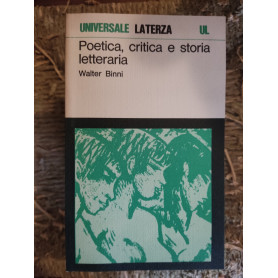 Poetica critica e storia letteraria