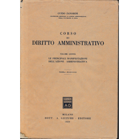 Corso di diritto amministrativo vol. 5°