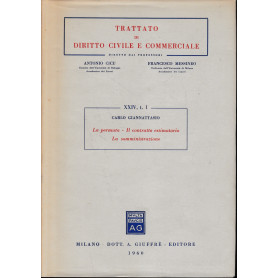 Trattato di diritto civile e commerciale vol. XXIV tomo 1