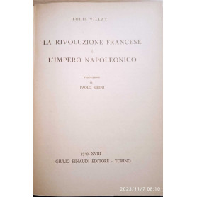 La rivoluzione francese e l'impero napoleonicoLibrisaggi