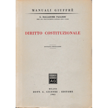 Manuali Giuffrè. Diritto Costituzionale